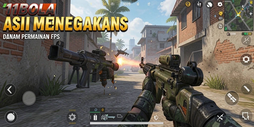 Screenshot 11BOLA menunjukkan aksi pertempuran yang mendebarkan.