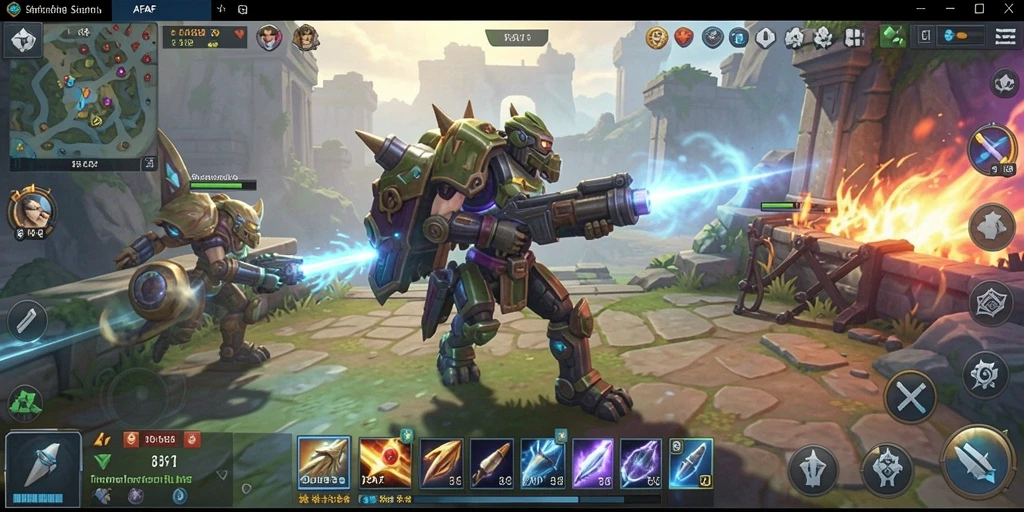Tampilan gameplay AFAF yang memikat dan interaktif.