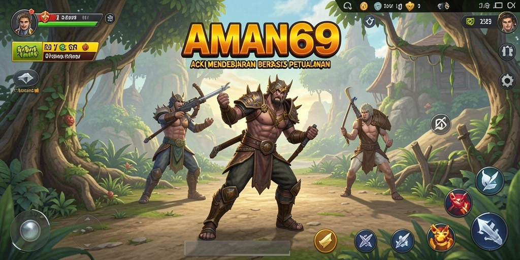 Tangkapan layar gameplay AMAN69 menampilkan aksi seru dan grafis menawan.