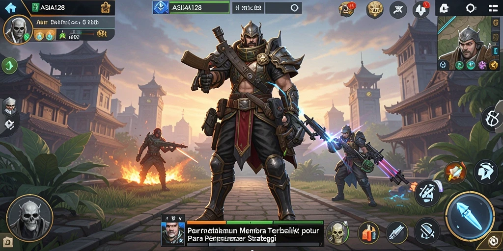 Gambaran gameplay ASIA128 yang mendebarkan dalam strategi Tower Defense.
