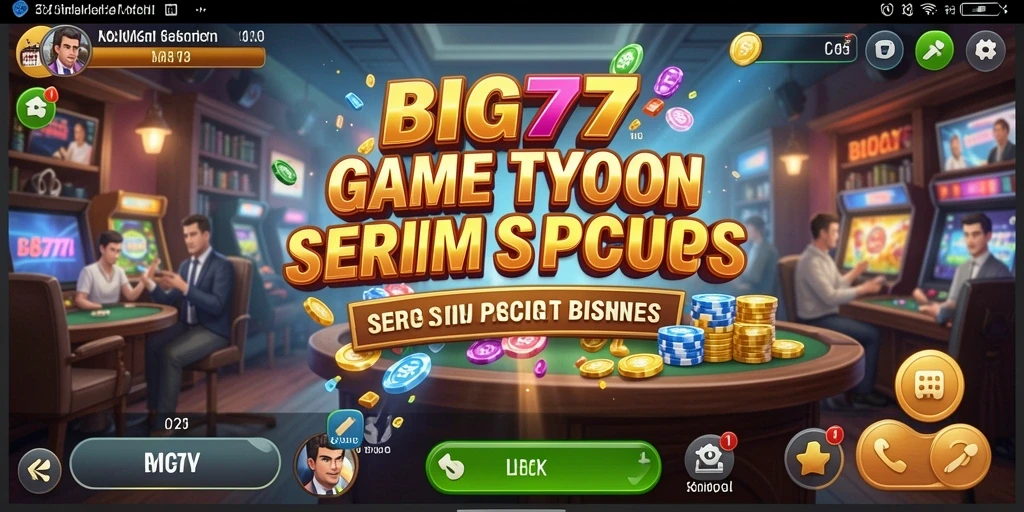 Tangkapan layar menunjukkan gameplay seru <strong>BIG77</strong> dengan berbagai jenis bisnis yang dikelola.