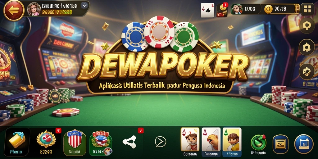 Tampilan antarmuka DEWAPOKER yang sederhana dan modern.
