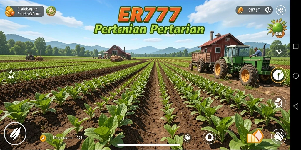 Tampilan gameplay <strong>ER777</strong> yang menyenangkan saat bertani.