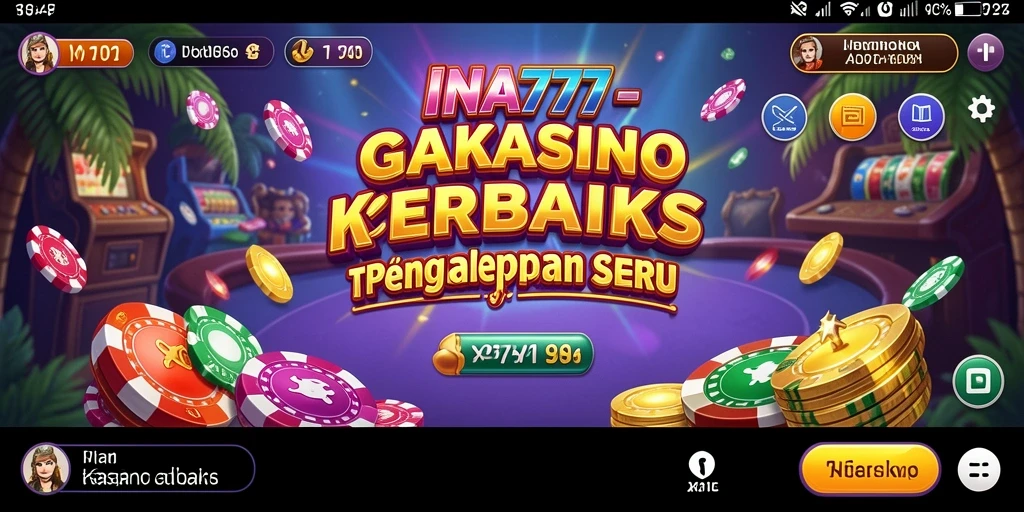 Screenshot gameplay menarik dari aplikasi Kasino INA777.