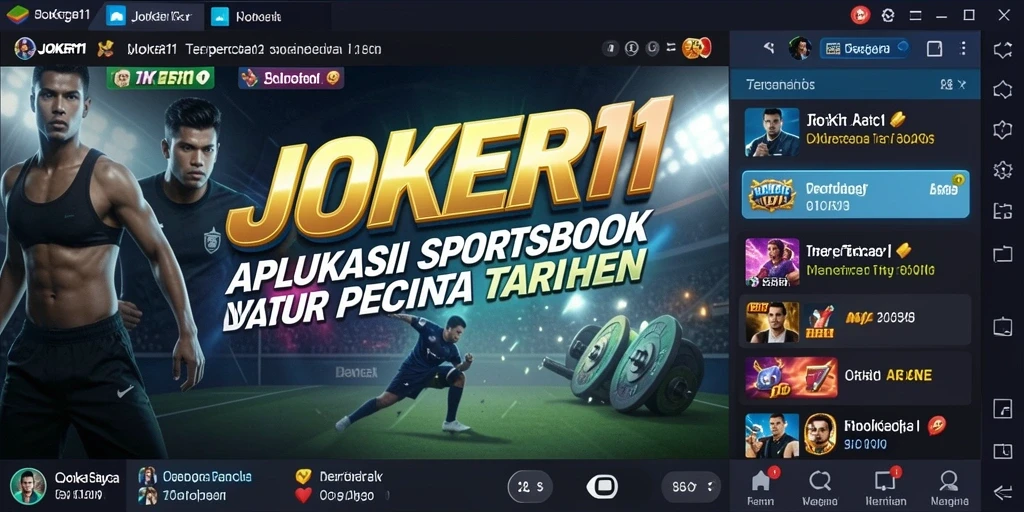 Tampilan gameplay JOKER11 yang mendebarkan dalam taruhan Sportsbook.