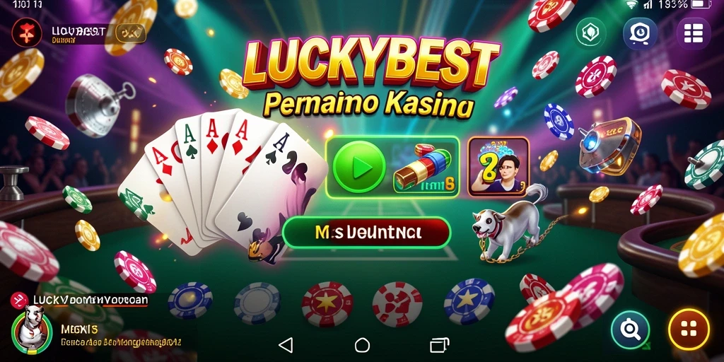 Tampilan gameplay LUCKYBEST yang mendebarkan dan penuh warna.