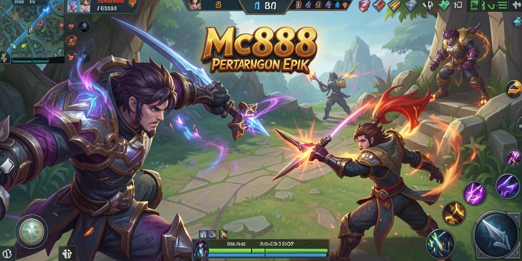 Gameplay seru dan mendebarkan dari game MOBA.