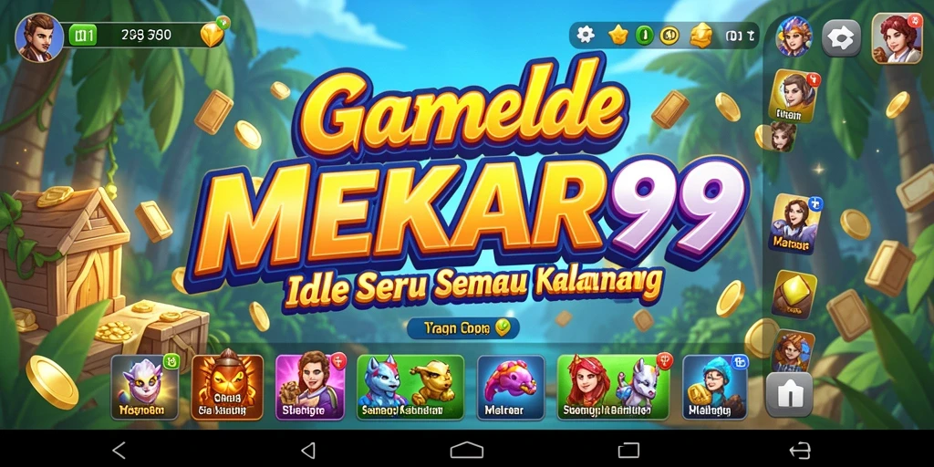 Tampilan gameplay MEKAR99 yang menarik dalam mode Idle.