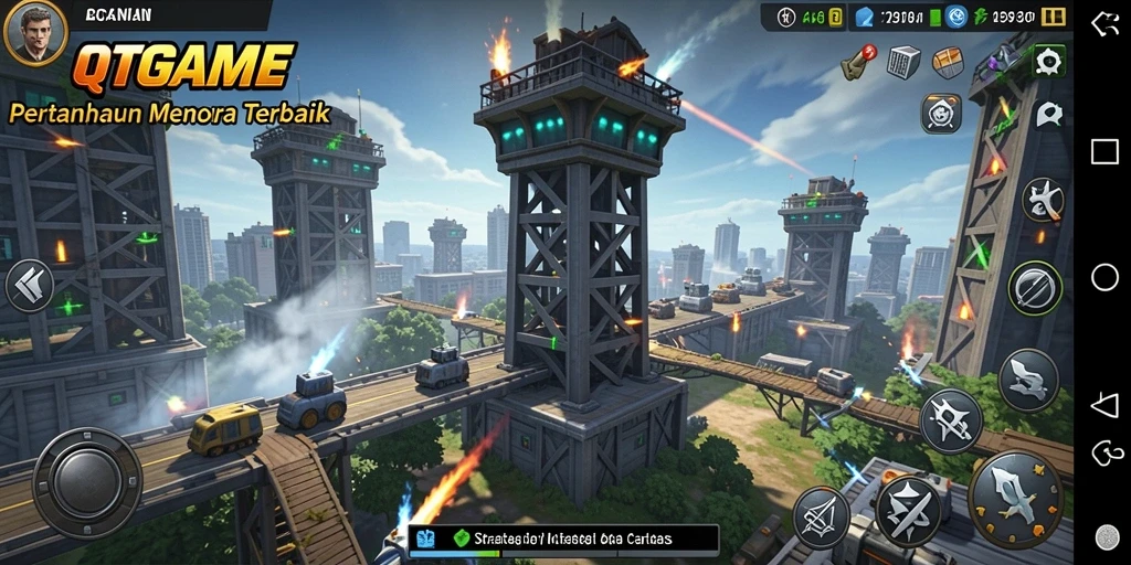 Tampilan gameplay seru dan menegangkan di QTGAME.