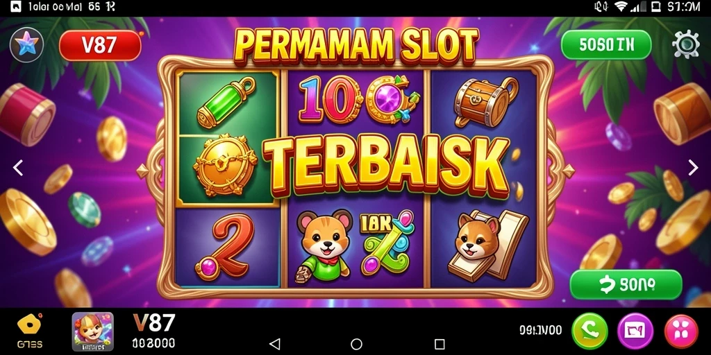 Tampilan gameplay V87 yang menawan dan penuh warna.