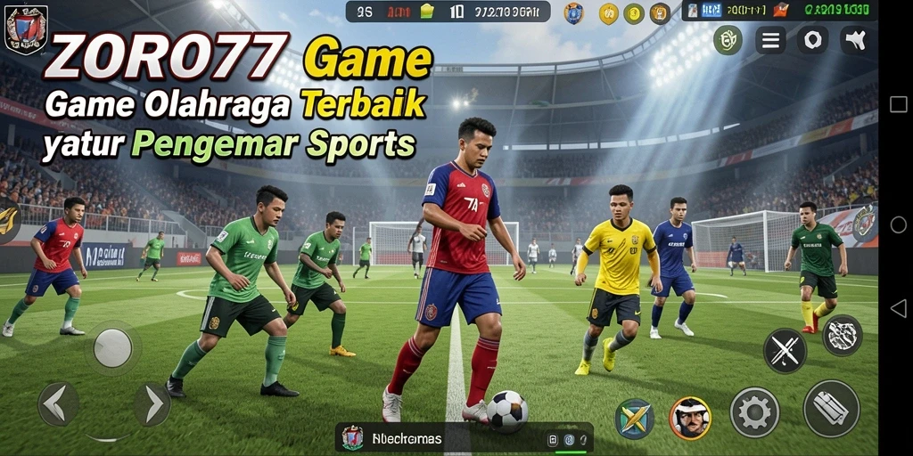 Tampilan gameplay seru dari ZORO77 yang menghadirkan pengalaman olahraga mendebarkan.